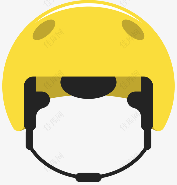 免费下载黄色矢量安全头盔免抠元素图片_元素素材