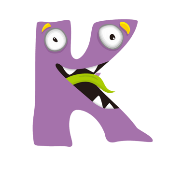 紫色儿童画舌头表情