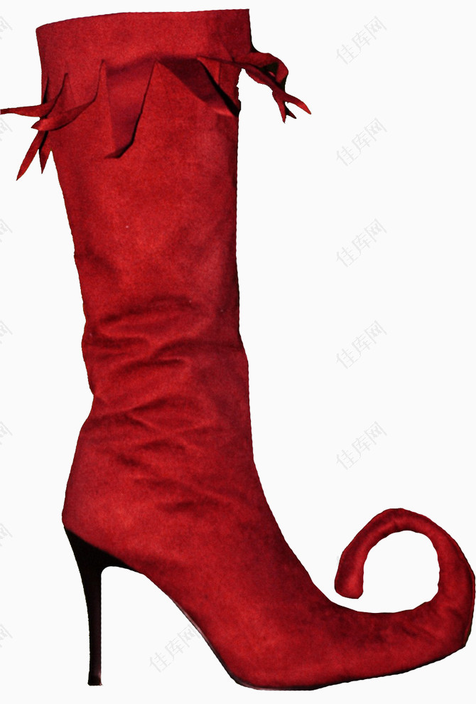 红色长靴