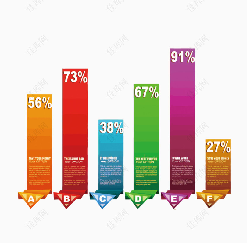 百分比柱状图 图片素材详细参数: 编号5897707 分类其他 颜色模式rgb