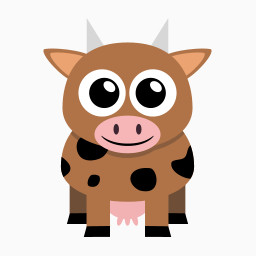 奶牛可爱小动物免费下载 装饰元素 256像素 编号 Png格式 佳库网
