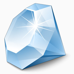 蓝色钻石免费下载 装饰元素 256像素 编号 Png格式 佳库网