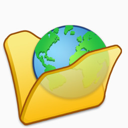 黄色地球仪文件夹免费下载 装饰元素 256像素 编号739 Png格式 佳库网