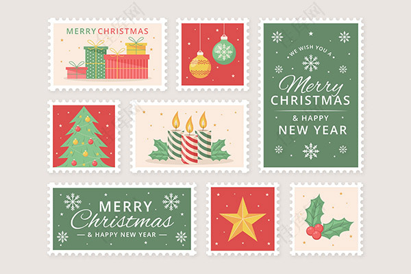 圣诞节邮票套装
