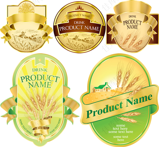 小麦产品标签