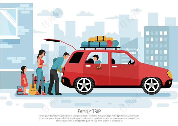 家庭自驾车旅行插图