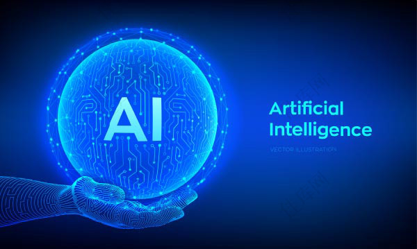 AI智能科技矢量背景