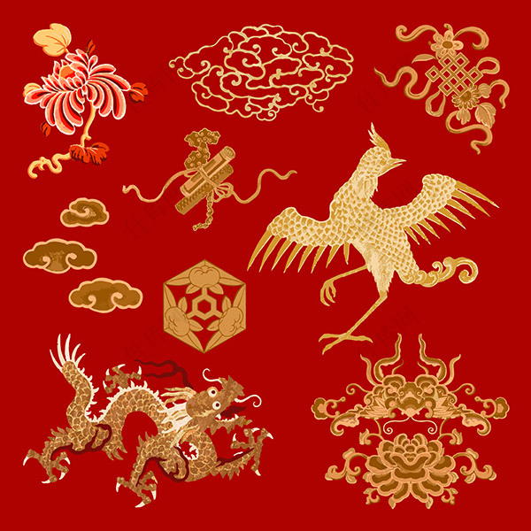 中国传统艺术剪贴画
