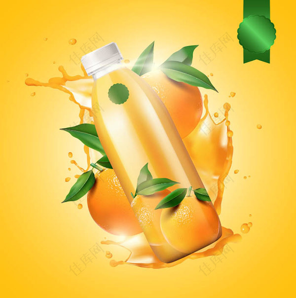 天然果汁橙汁广告
