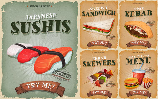 寿司与烤串海报