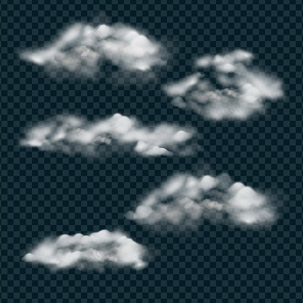 写实云朵矢量