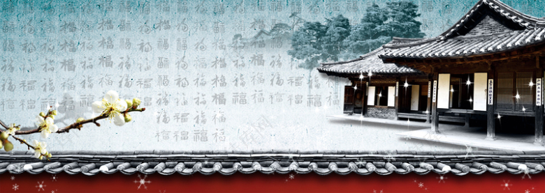 中国风banner背景
