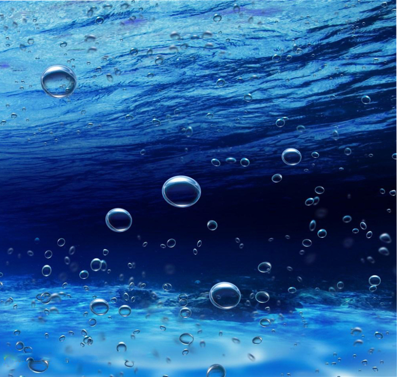 高清蓝色水滴背景图片