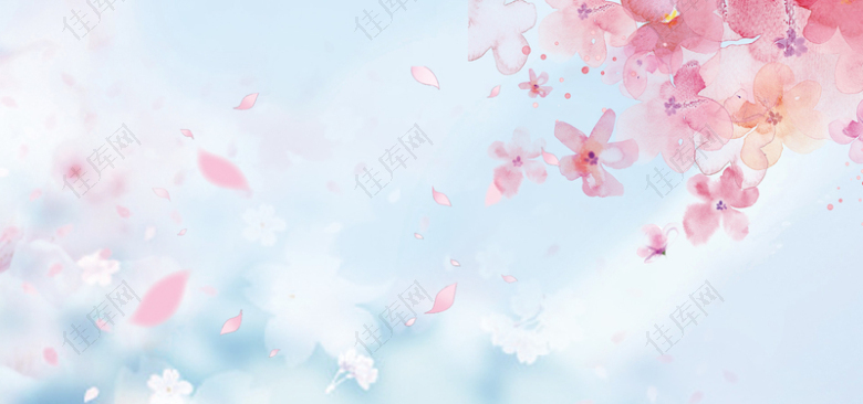 樱花节主题海报背景