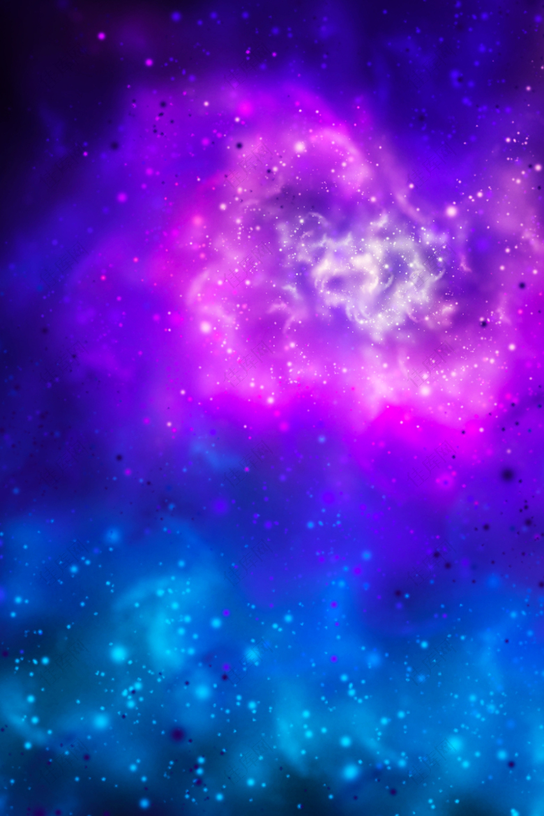 紫蓝色质感星云背景设计