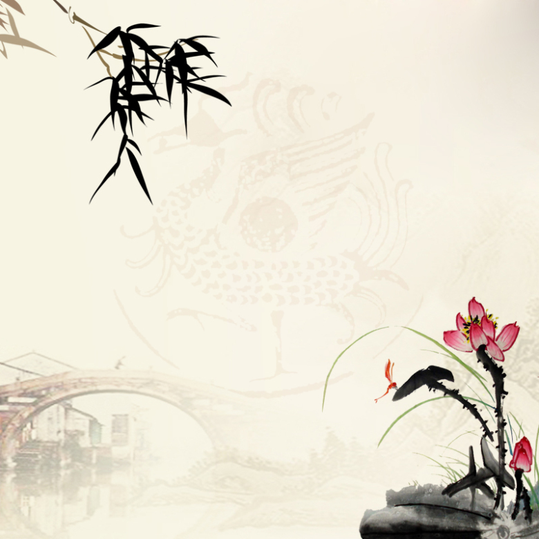中国风古典水墨主图