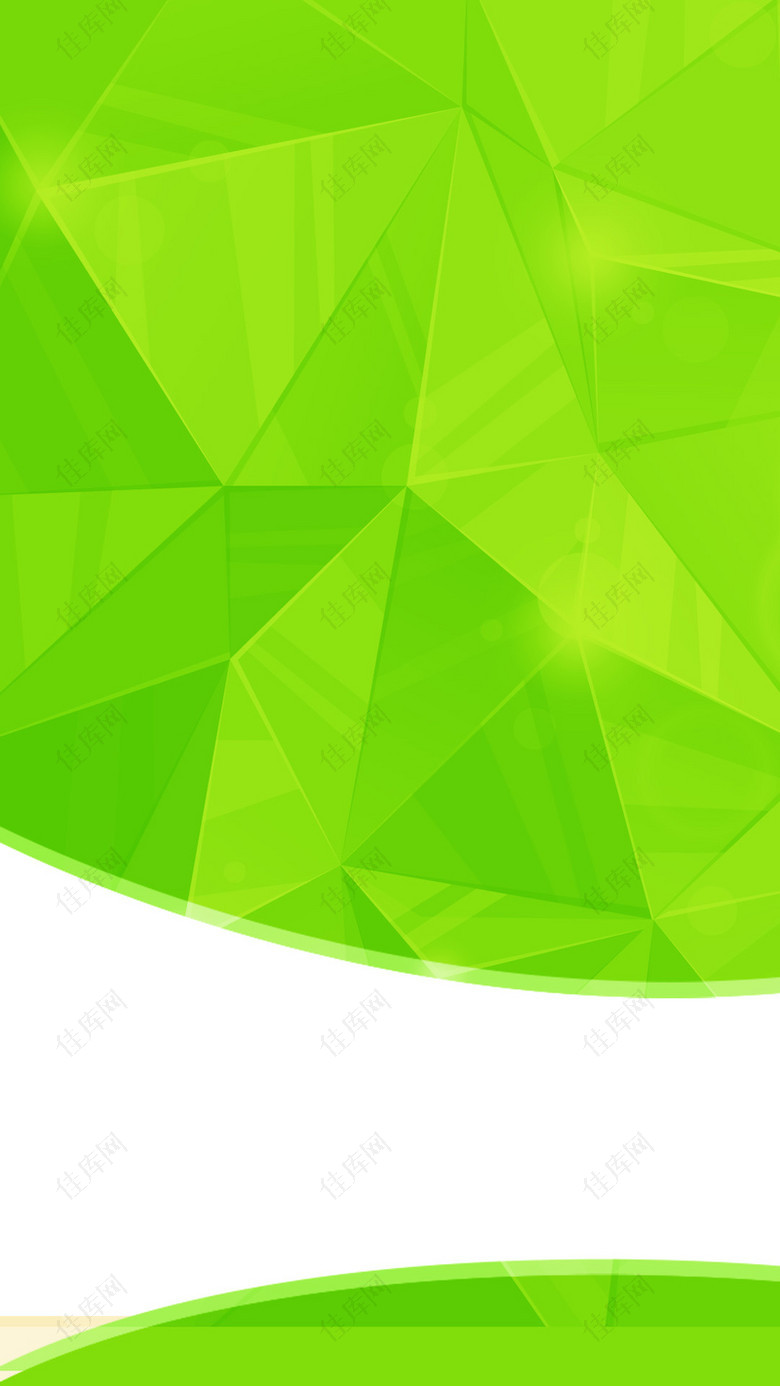 绿色色块PSD分层H5背景素材