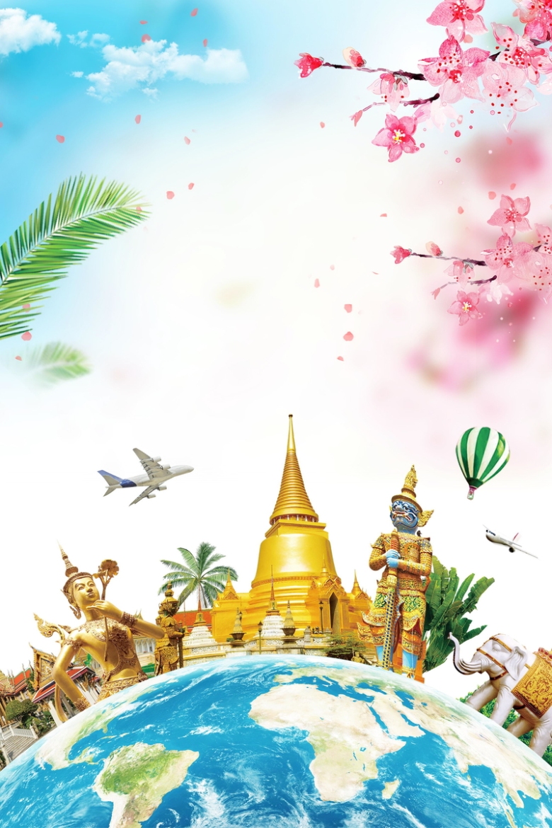 泰国旅游泰国风景PSD素材