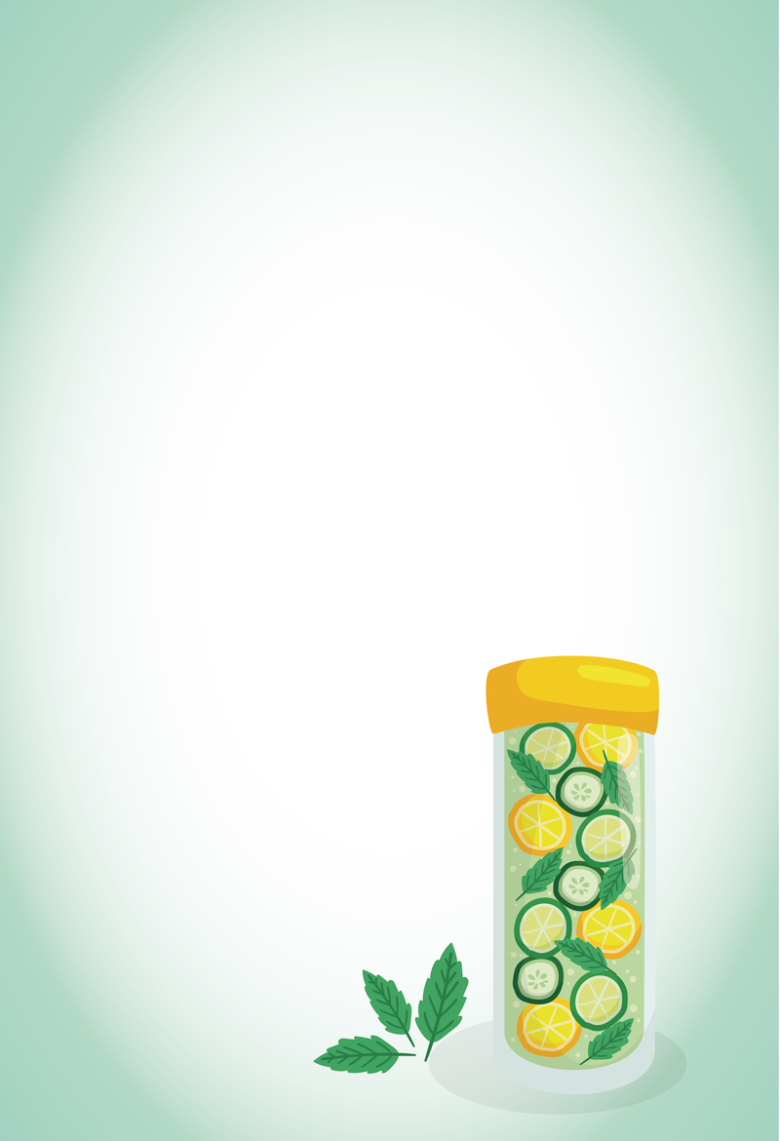 扁平化健康果蔬果汁海报背景素材