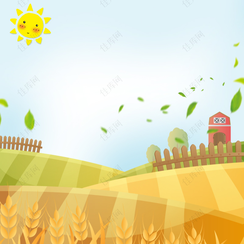 卡通农业食品促销PSD分层主图背景素材