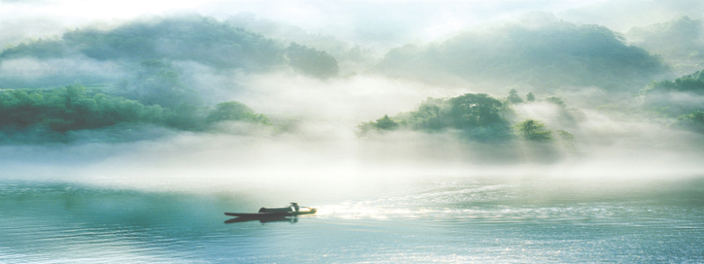 山水风景海报