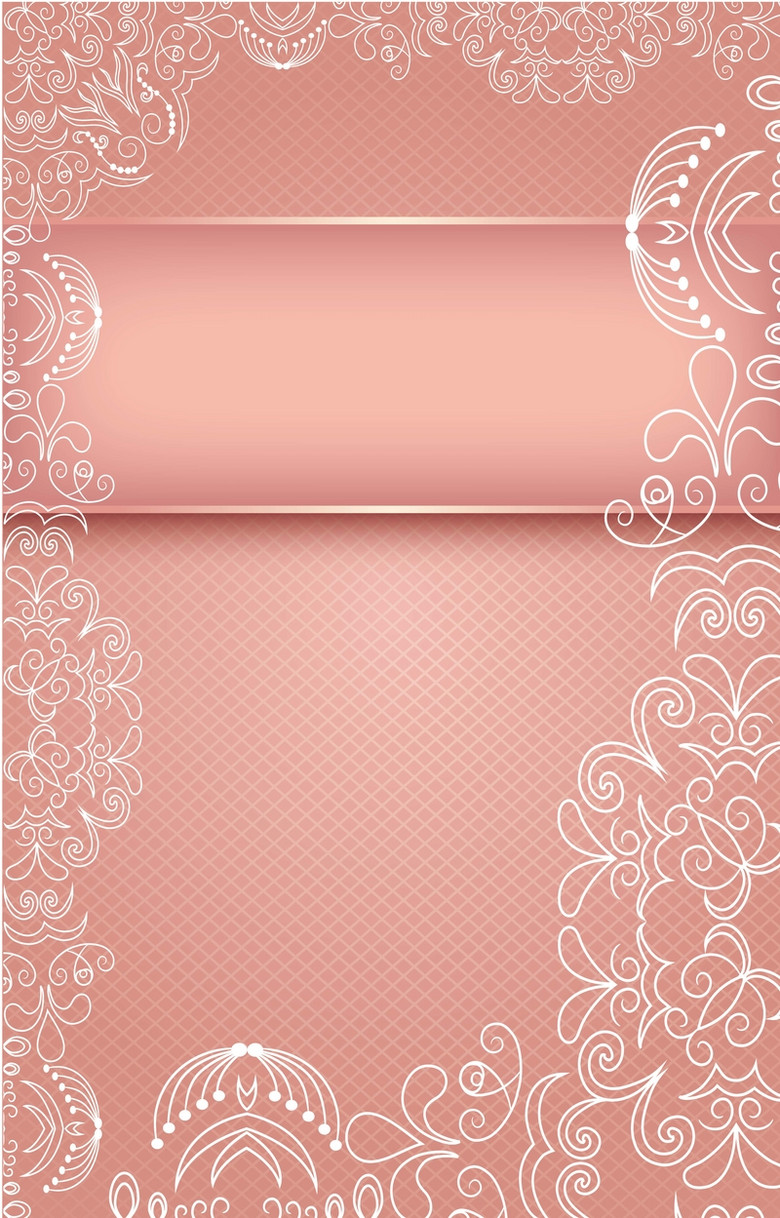 浅粉色花纹背景素材
