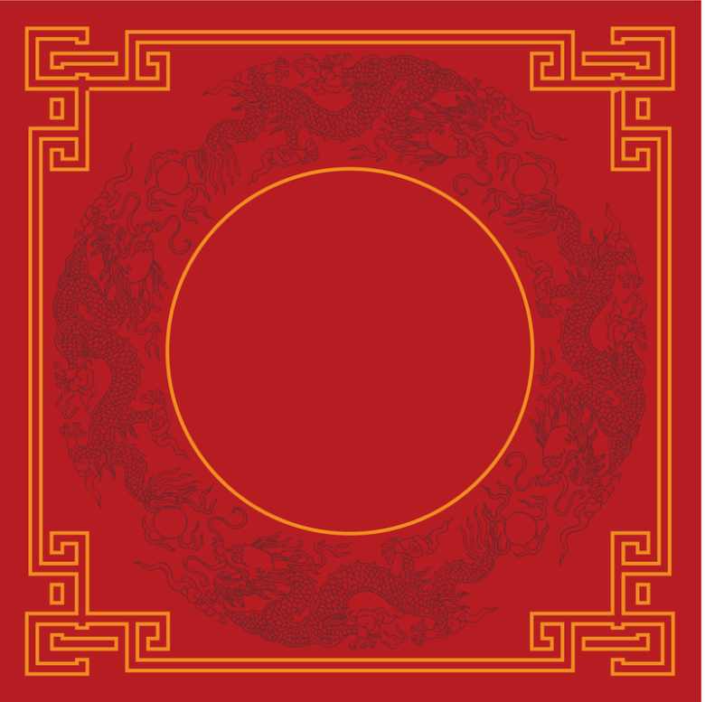 红色中式古典背景素材