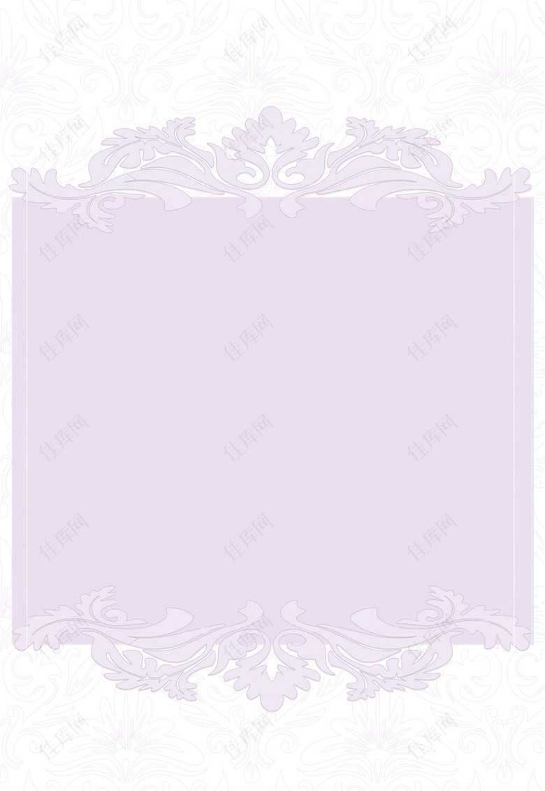 紫色优雅边纹美容化妆海报背景素材