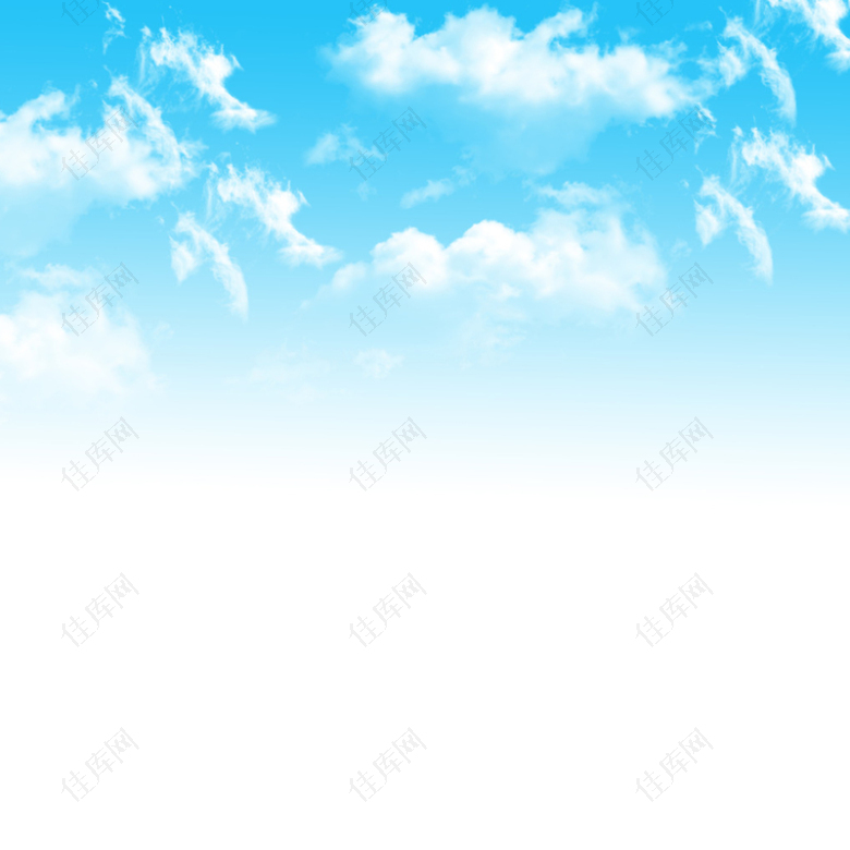 白云云朵蓝天背景素材