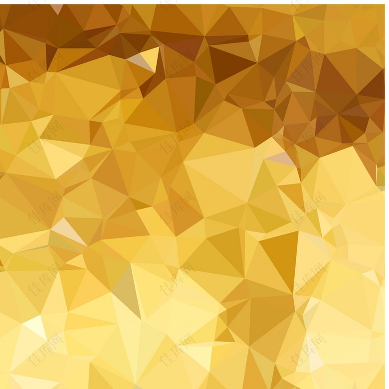 黄金多边形抽象背景矢量素材