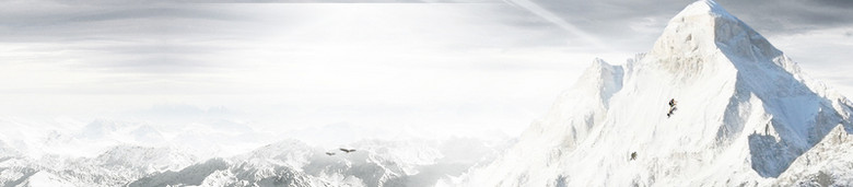 雪山冬季服装背景banner
