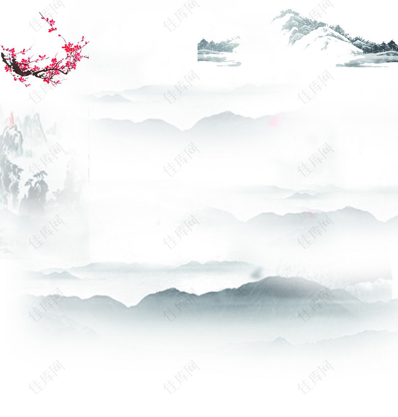中国风山脉背景图