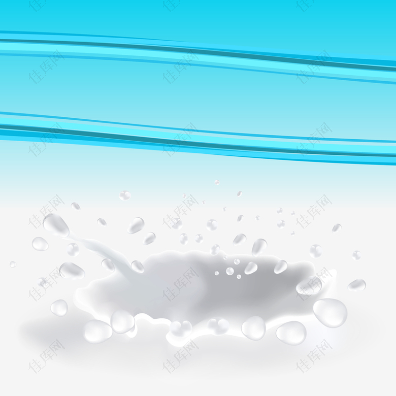 牛奶水滴喷溅广告背景素材