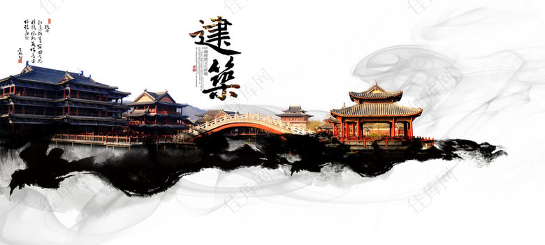 中国传统建筑Banner
