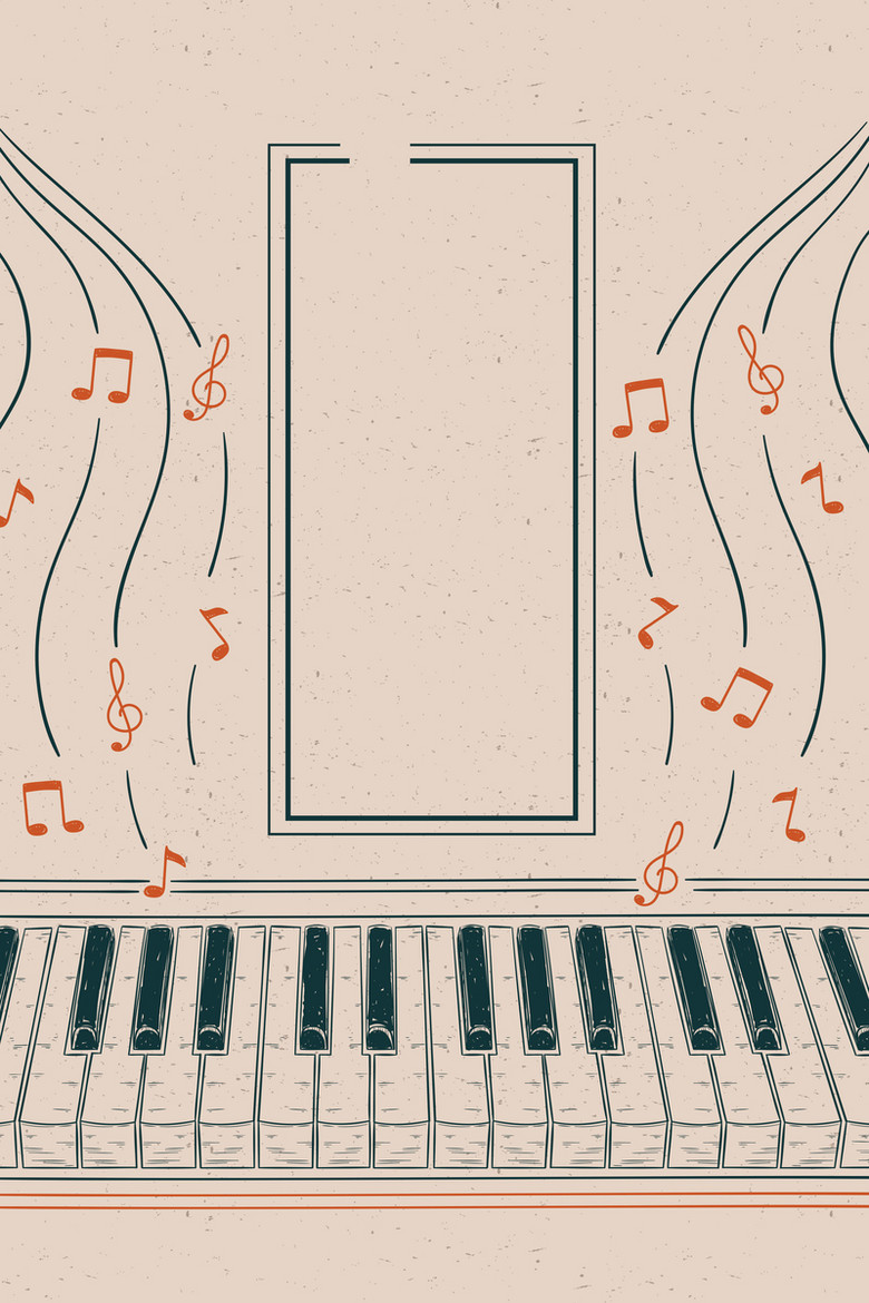 钢琴音乐海报背景