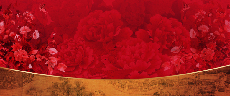 红色牡丹花背景