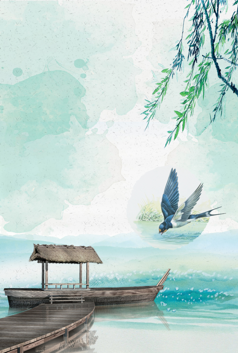 中国风传统清明节节日海报