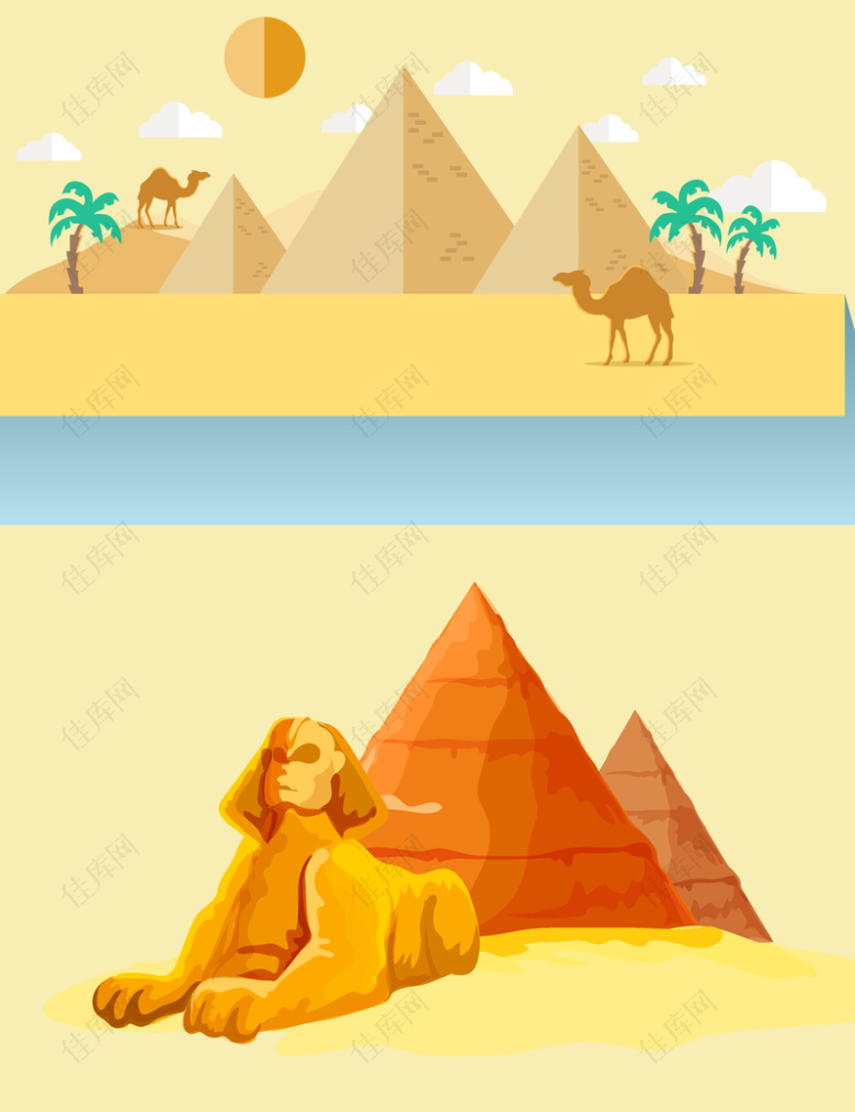 埃及海报背景素材