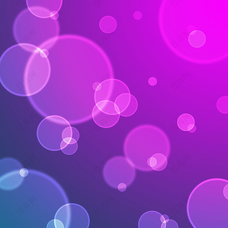 紫色背景下的漂浮的泡泡背景背景图片素材 佳库网