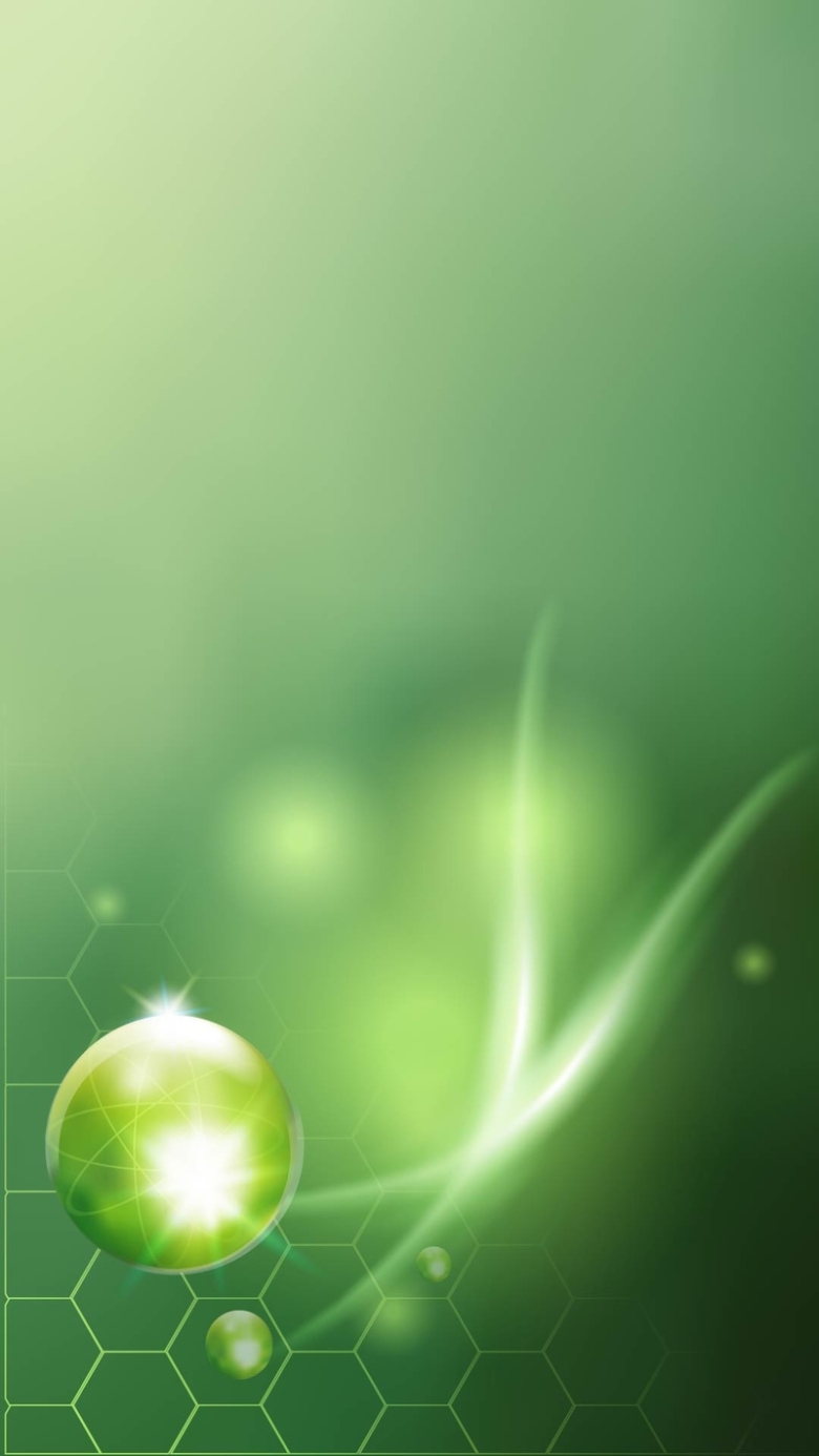 绿色清新科幻商务水滴H5背景