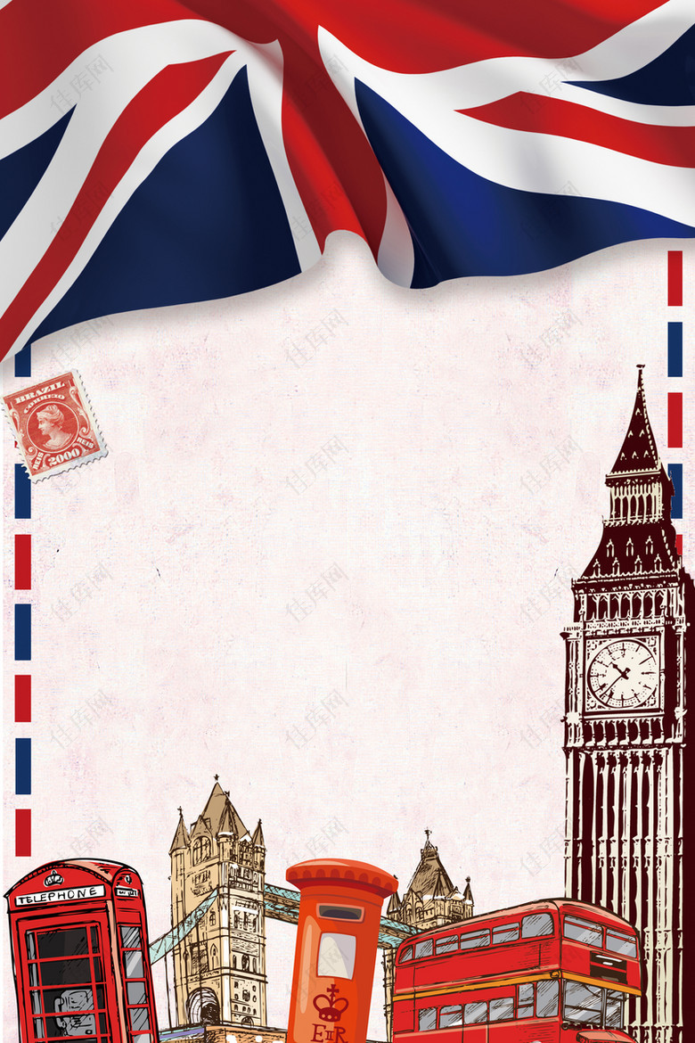 创意英国旅游海报