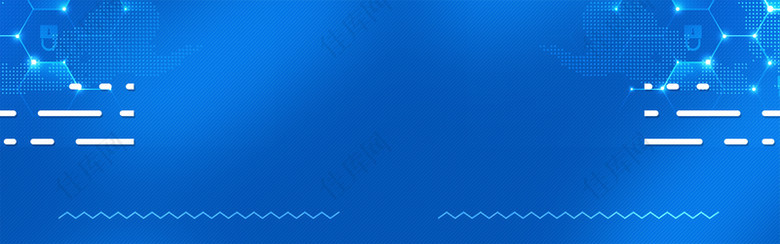 蓝色科技banner海报