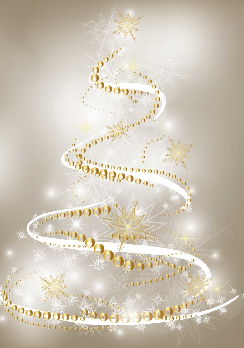 质感圣诞树背景装饰
