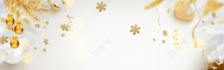 简约时尚圣诞节平安夜banner