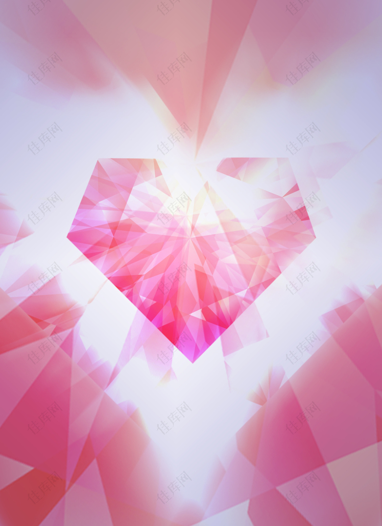 粉色钻石海报背景图