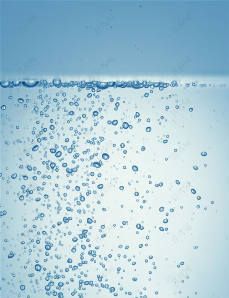 饮用水气泡广告海报设计背景