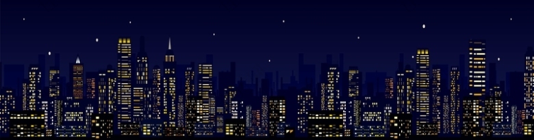 城市夜景背景模板