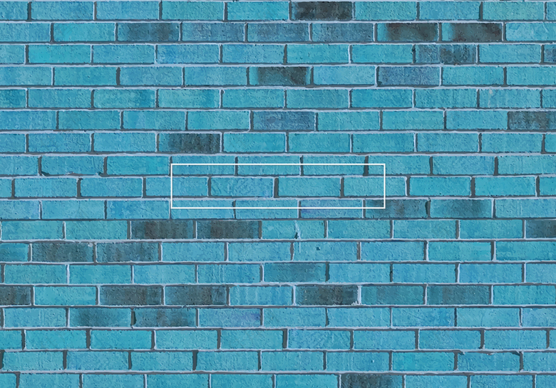 简约蓝色渐变砖墙纹理墙面背景素材