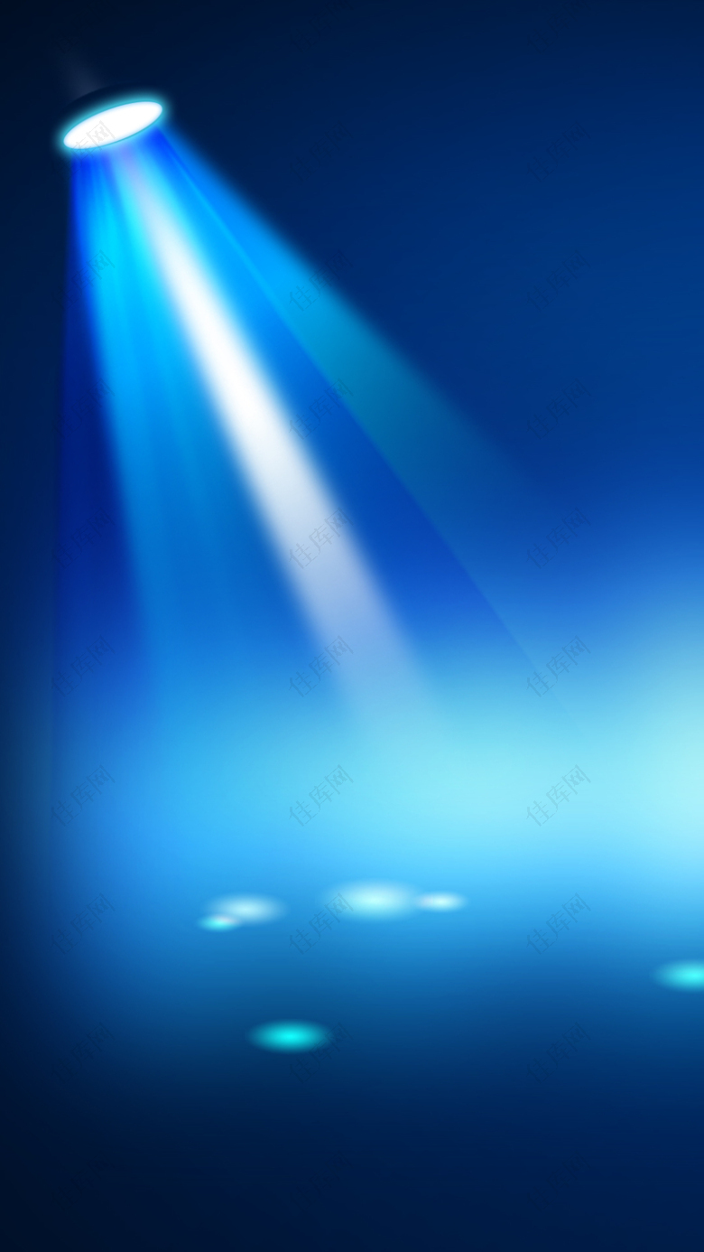 舞台灯光背景蓝色射灯效果PSD分层素材