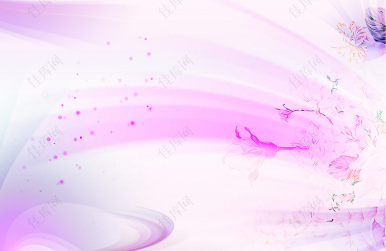 梦幻浅紫色花纹背景